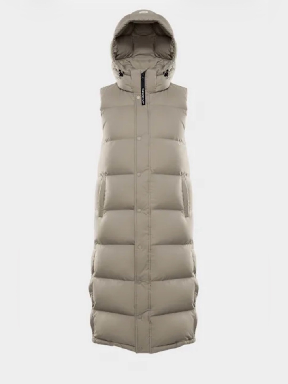 Worn once - Aritzia Super Puff Long Vest - size s    Colour - Modern Taupe
